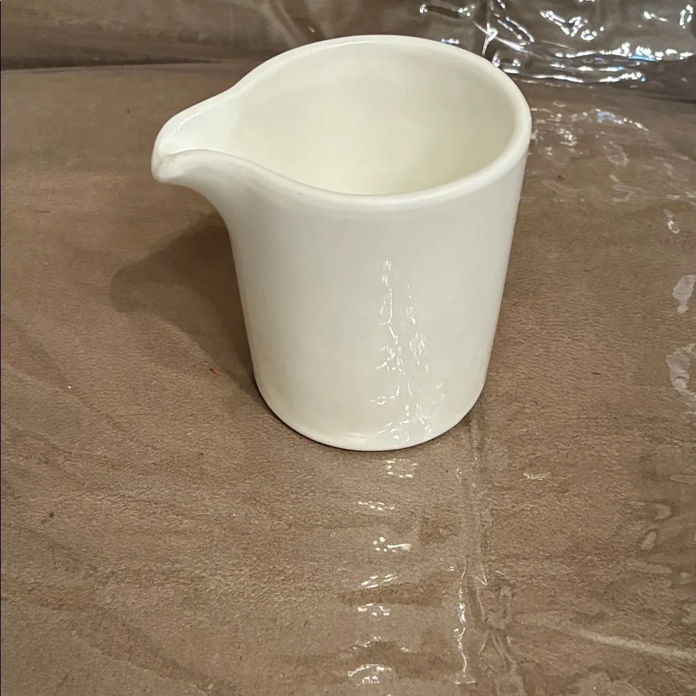 Fortress Fortaluxe White Ceramic Creamer Pitcher